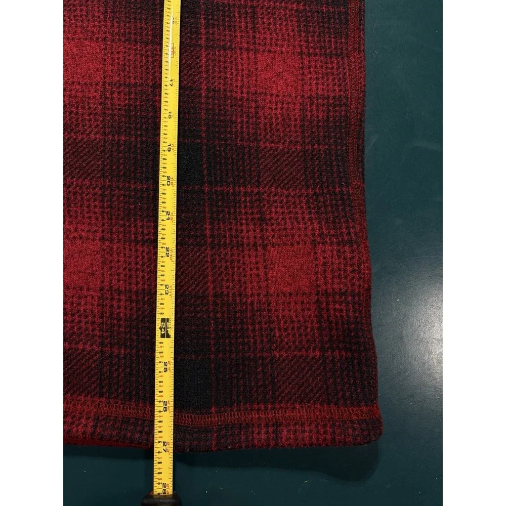 The North Face Gordon Lyons Fleece Pullover Sweater Large‎ Buffalo Plaid 1/4 Zip